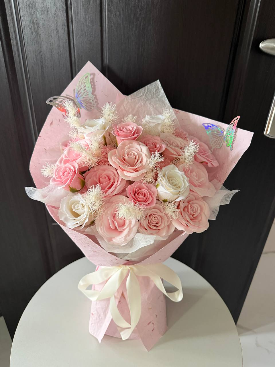 粉色香皂花束 · 蝶恋