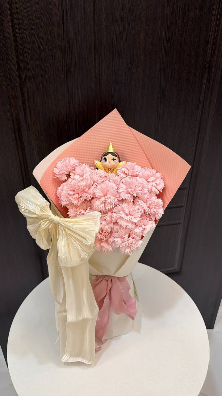 粉橙香皂花束 · 暖心